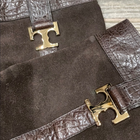 Brown Tory Burch Corey boots sz 8 - Picture 6 of 7